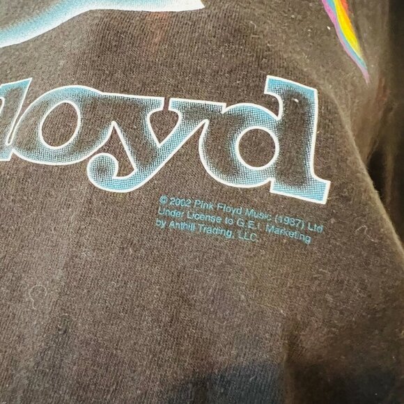 Pink Floyd T Shirt Liquid Blue 4XL Band Tee Black Y2K Vintage 2002 - Picture 10 of 16